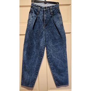 Vtg Rio Jeans Womens 3 /‎ 24 By Steven Mardon Tapered Leg Dark Wash 80s Retro